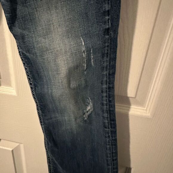 Rerock for Express bootcut distressed jeans Size 6S Western Jeans - Picture 3 of 9